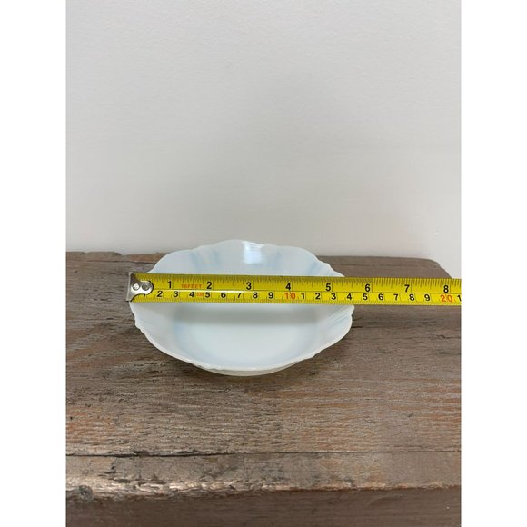 Vintage Macbeth Evans American Sweetheart Glass berry Bowl White - Picture 8 of 10